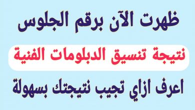 نتيجة تنسيق الدبلومات الفنية 2021