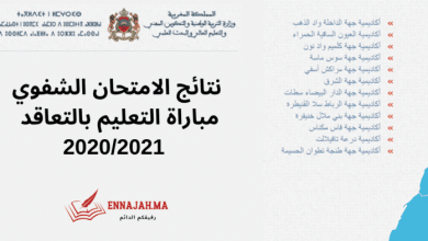 نتائج الشفوي لمباراة التعليم بالتعاقد 2021