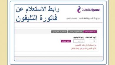 فاتورة التليفون الأرضي