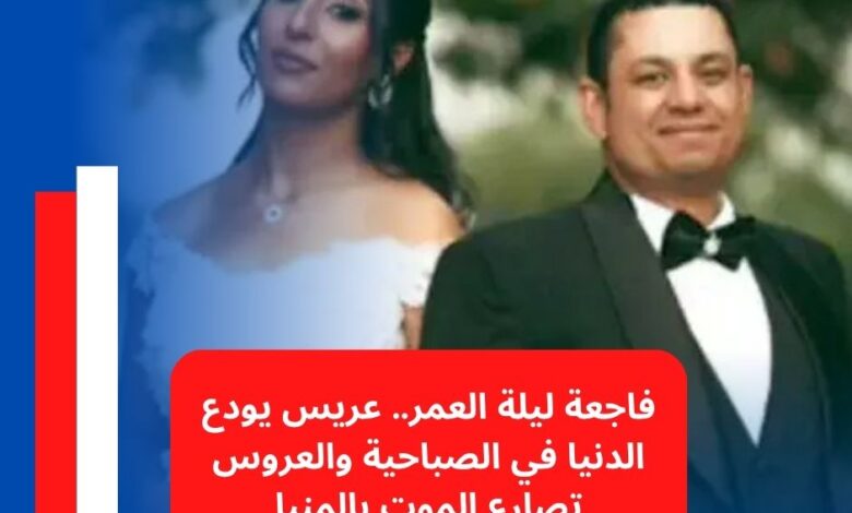 عريس المنيا, وفاة عريس في الصباحية, اختناق الغاز, حادث المنيا, قرية دفش, مركز سمالوط, محافظة المنيا, وفاة عادل ن, إصابة العروس ماري أ, أخبار الحوادث, فاجعة ليلة العمر, مصر اليوم, المنيا اليوم, حوادث مصر, الغاز القاتل, السخان, اختناق عروسين, مأساة زفاف, الحوادث العائلية