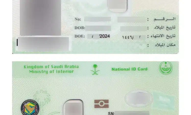 إصدار بطاقة الهوية الوطنية