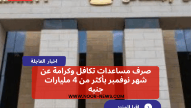 أخبار مصر.. صرف مساعدات تكافل وكرامة عن شهر نوفمبر بأكثر من 4 مليارات جنيه