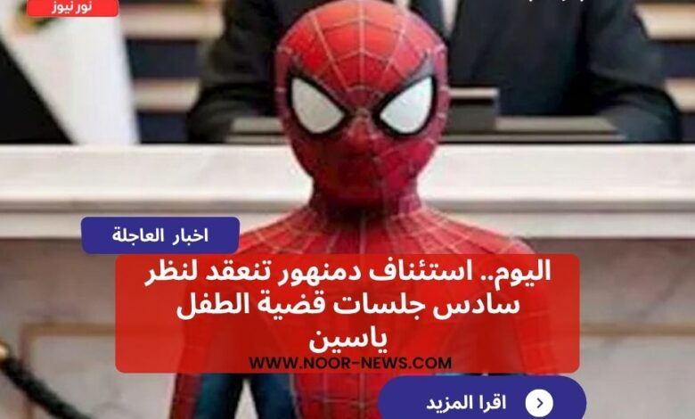 اليوم.. استئناف دمنهور تنعقد لنظر سادس جلسات قضية الطفل ياسين