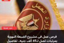 فرص عمل فى مشروع الضبعة النووية بمرتبات تصل لـ45 ألف جنيه.. تفاصيل