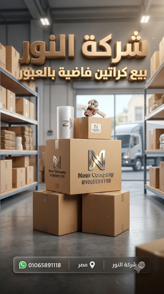 بيع كراتين فاضية بالعبور