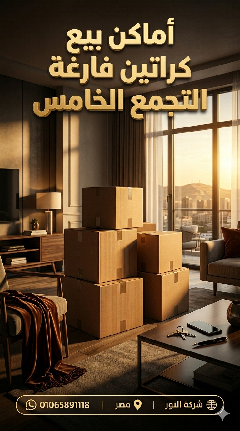 أماكن بيع كراتين فارغة التجمع الخامس