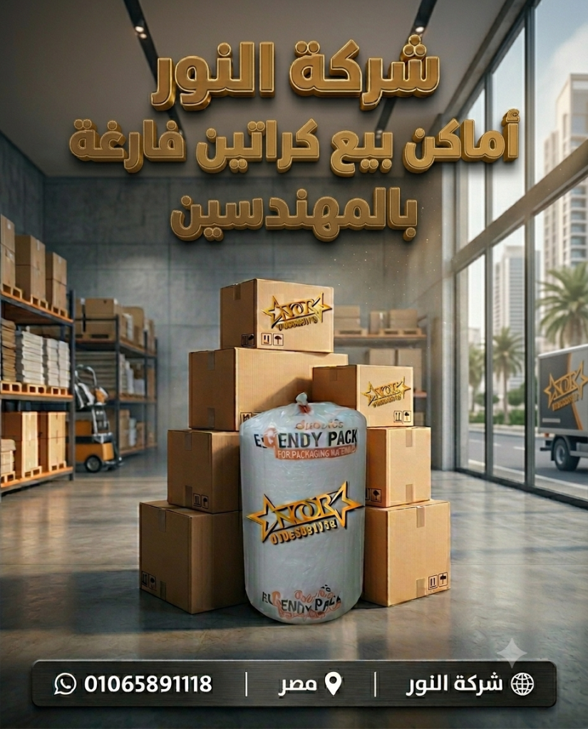 أماكن بيع كراتين فارغة بالمهندسين